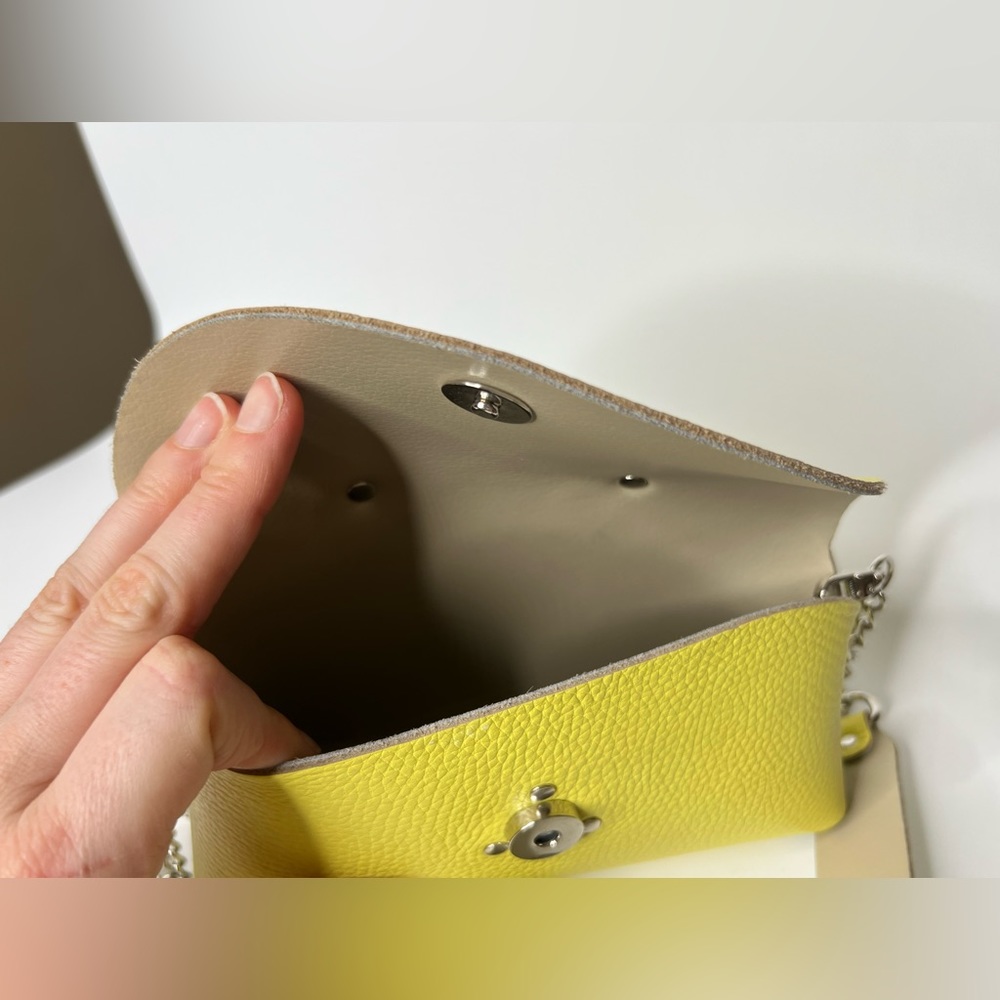 Leather green small crossbody bag - Picture 7 of 10